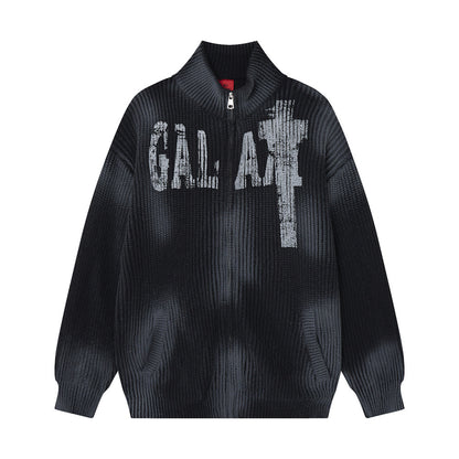Cardigan Vintage Cuello Alto Mujer