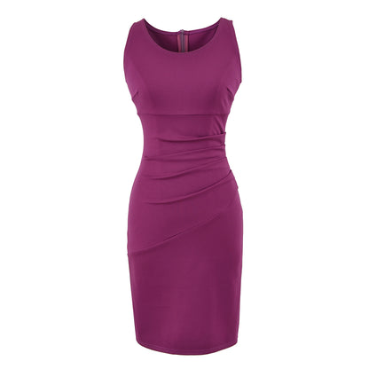 Vestido Elegante Sin Mangas Negro