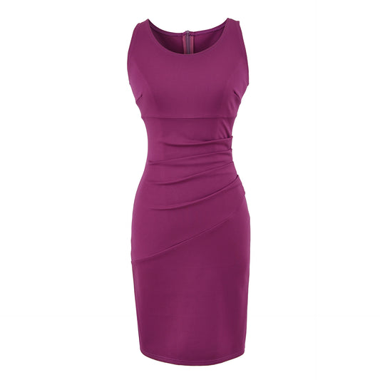 Vestido Elegante Sin Mangas Negro