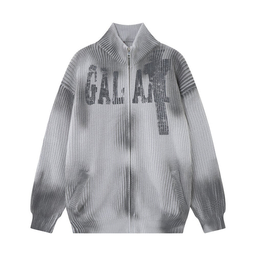 Cardigan Vintage Cuello Alto Mujer