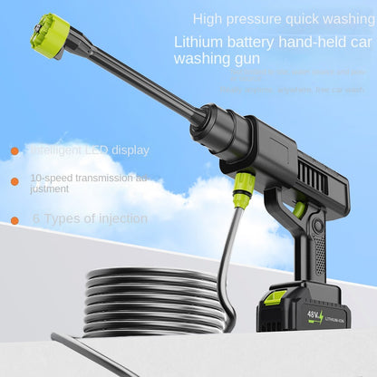 Hidrolavadora portátil recargable para limpieza de coches