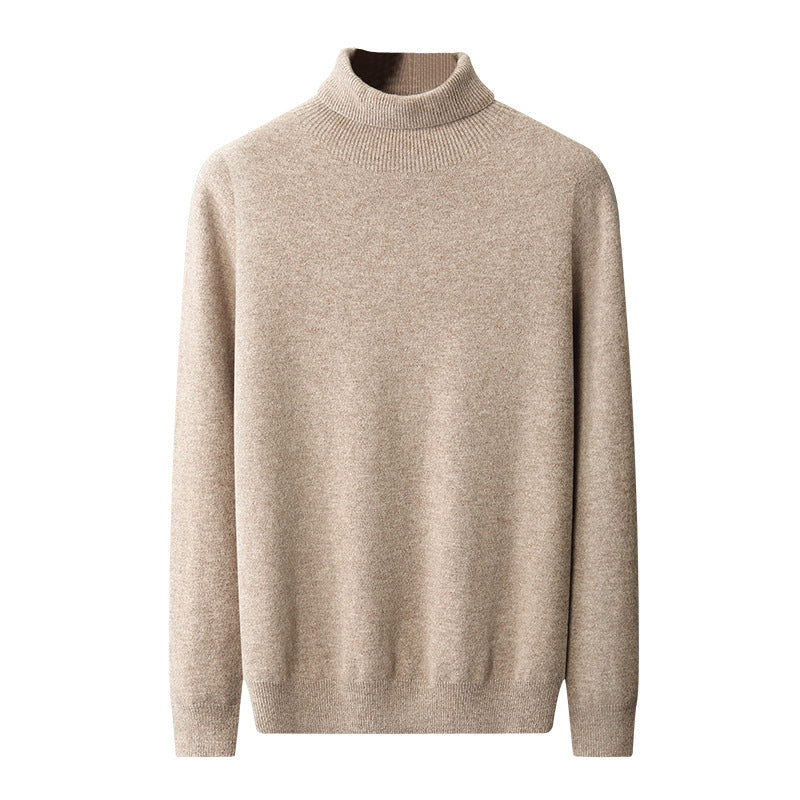Jersey Cuello Alto Hombre Punto Suelto Otoño Invierno