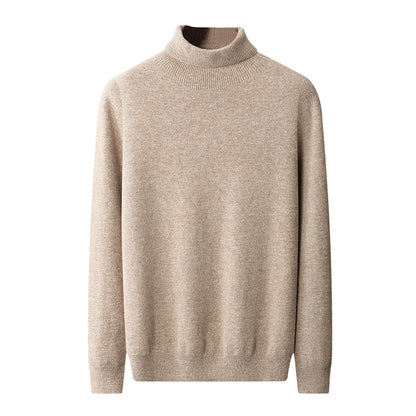 Jersey Cuello Alto Hombre Punto Suelto Otoño Invierno