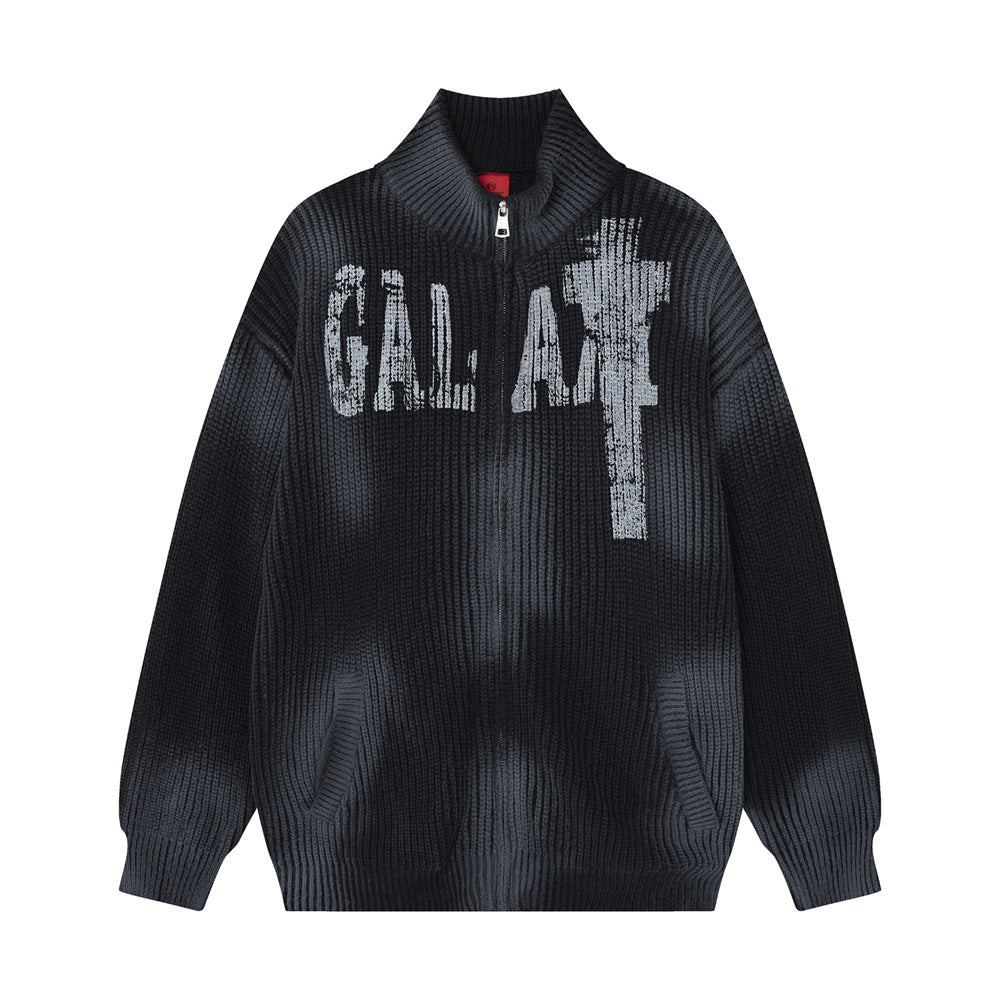 Cardigan Vintage Cuello Alto Mujer