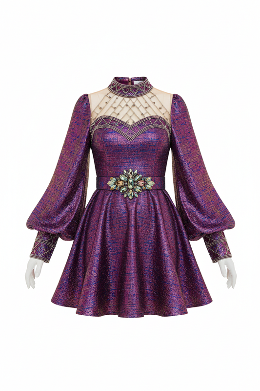 Vestido corto de fiesta elegante para mujer